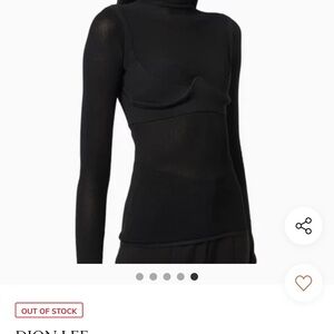 Dion Lee Elegant Black Turtleneck Sweater